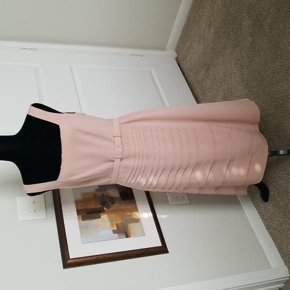 Vintage Due per Due Salmon Pink Elegant Sleeveless Dress - Picture 1 of 7